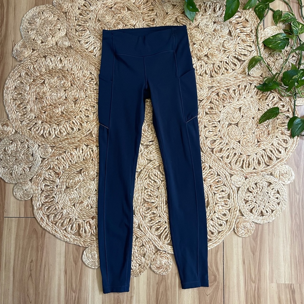 lululemon navy blue leggings size 4